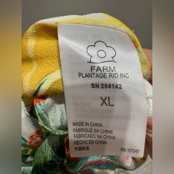 FARM Rio Azalea Forest Mini Wrap Dress Size XL - Picture 7 of 10